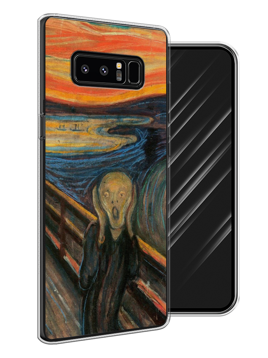 

Чехол Awog на Samsung Galaxy Note 8 "Крик", Оранжевый;синий;серый, 25250-9