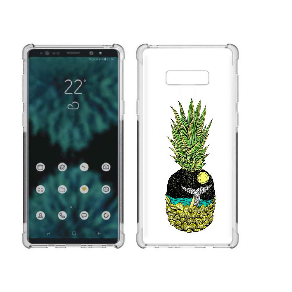 

Чехол MyPads Tocco для Samsung Galaxy Note 9 ананас с китом (PT115235.598.220), Прозрачный, Tocco