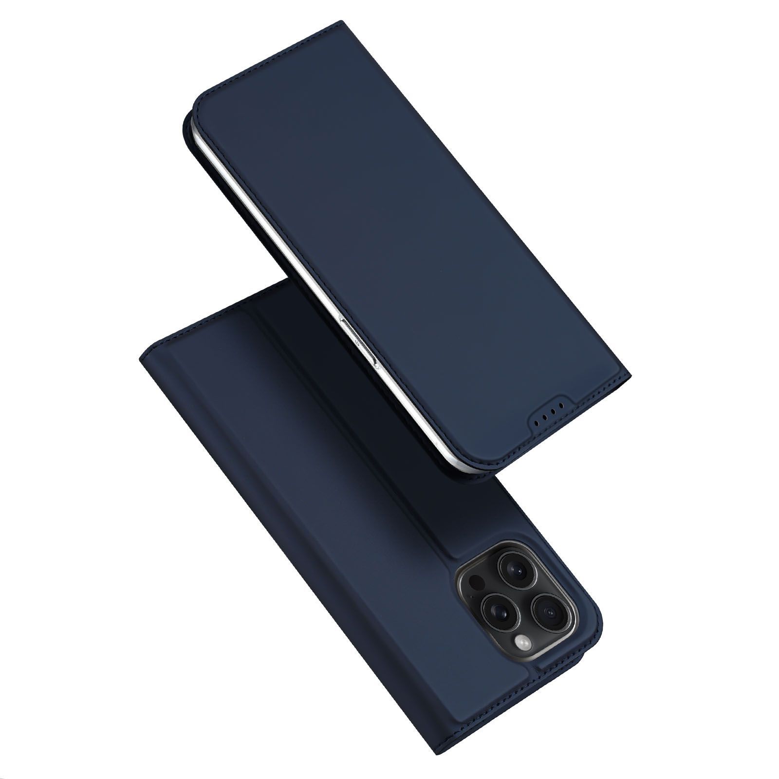 

Чехол книжка Dux Ducis для iPhone 15 Pro, Skin series синий, DD 15 Pro