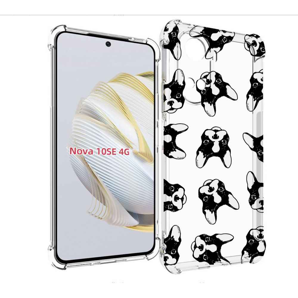 

Чехол MyPads черно белые собачки для Huawei Nova 10 SE, Прозрачный, Tocco