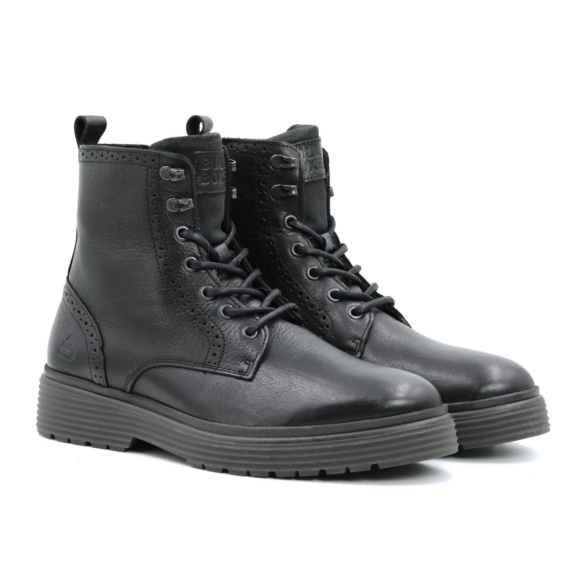 

Ботинки мужские BULLBOXER 287N80042BBLCK черные 44 EU, Черный, 287N80042BBLCK