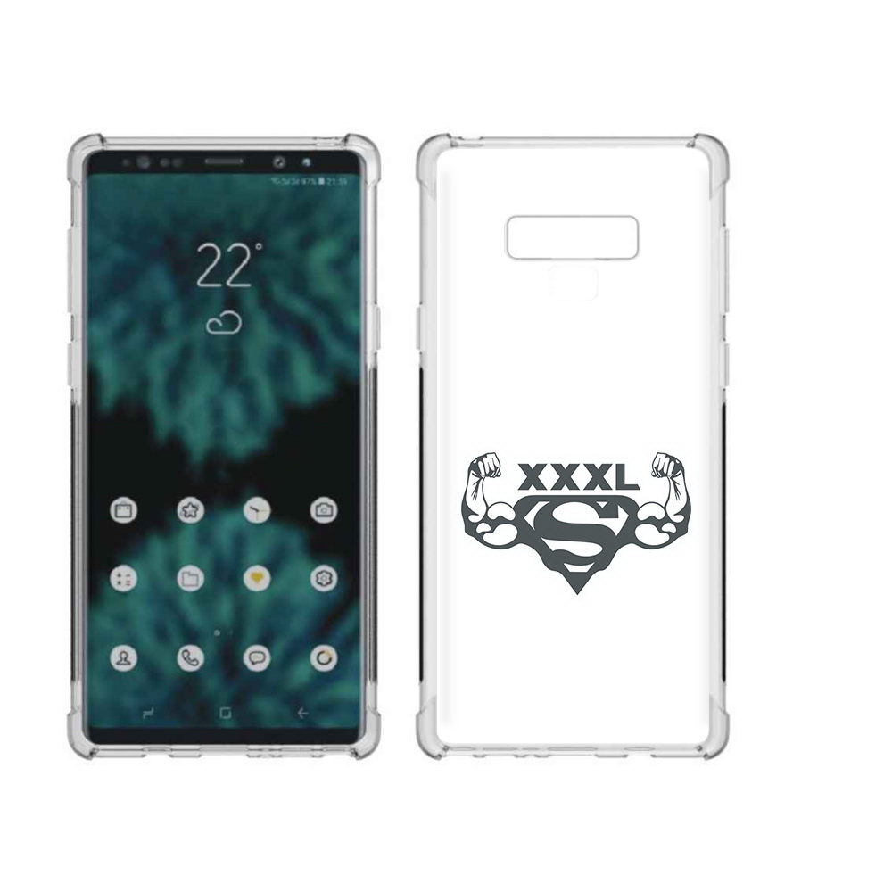 

Чехол MyPads Tocco для Samsung Galaxy Note 9 бодибилдинг супермен (PT115235.598.237), Прозрачный, Tocco