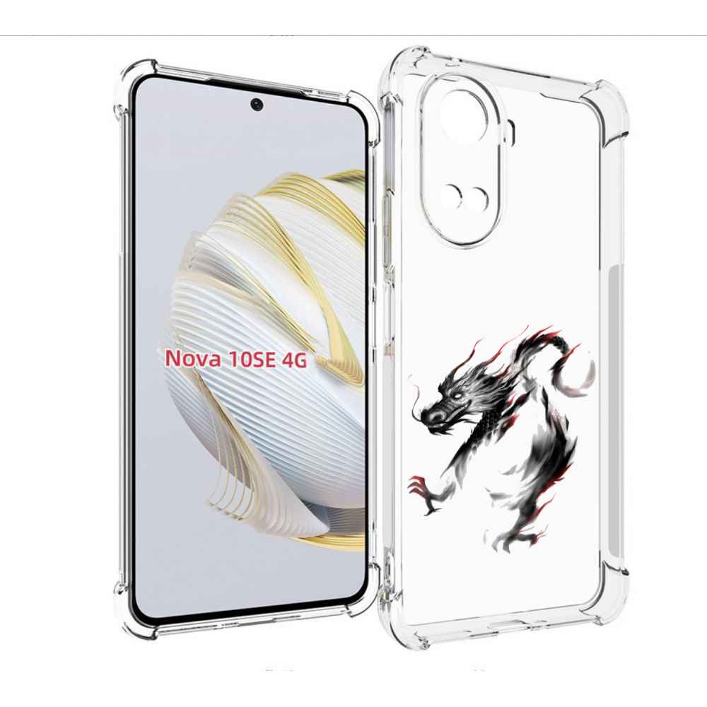 

Чехол MyPads черный дракон для Huawei Nova 10 SE, Прозрачный, Tocco