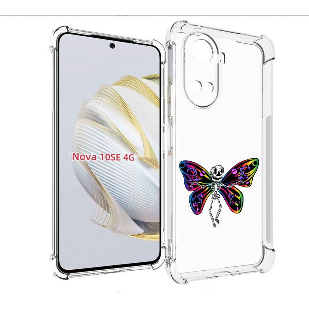 

Чехол MyPads эффект бабочки для Huawei Nova 10 SE, Прозрачный, Tocco
