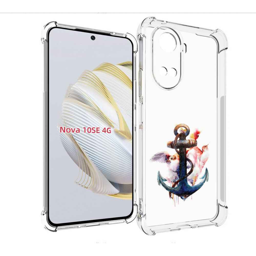 

Чехол MyPads якорь с птицами для Huawei Nova 10 SE, Прозрачный, Tocco