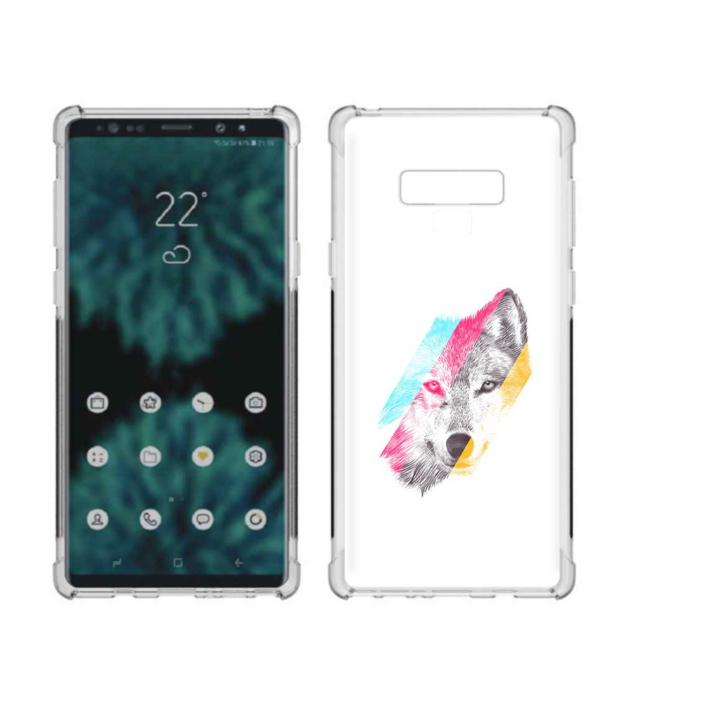 

Чехол MyPads Tocco для Samsung Galaxy Note 9 волк градиент (PT115235.598.268), Прозрачный, Tocco