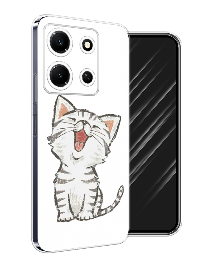

Чехол Awog на Infinix Note 30i "Котенок рисованный", Серый;белый, 3104350-1