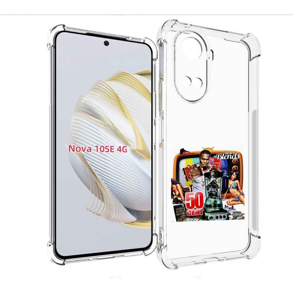 

Чехол MyPads 50 Cent - Retro 50 Cent Blends для Huawei Nova 10 SE, Прозрачный, Tocco