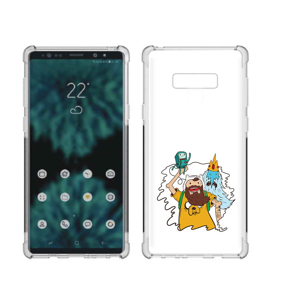 

Чехол MyPads Tocco для Samsung Galaxy Note 9 время приключений старый Финн, Прозрачный, Tocco