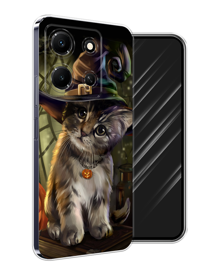 

Чехол Awog на Infinix Note 30i "Кот на Хэллоуин", Зеленый;серый, 3104350-2