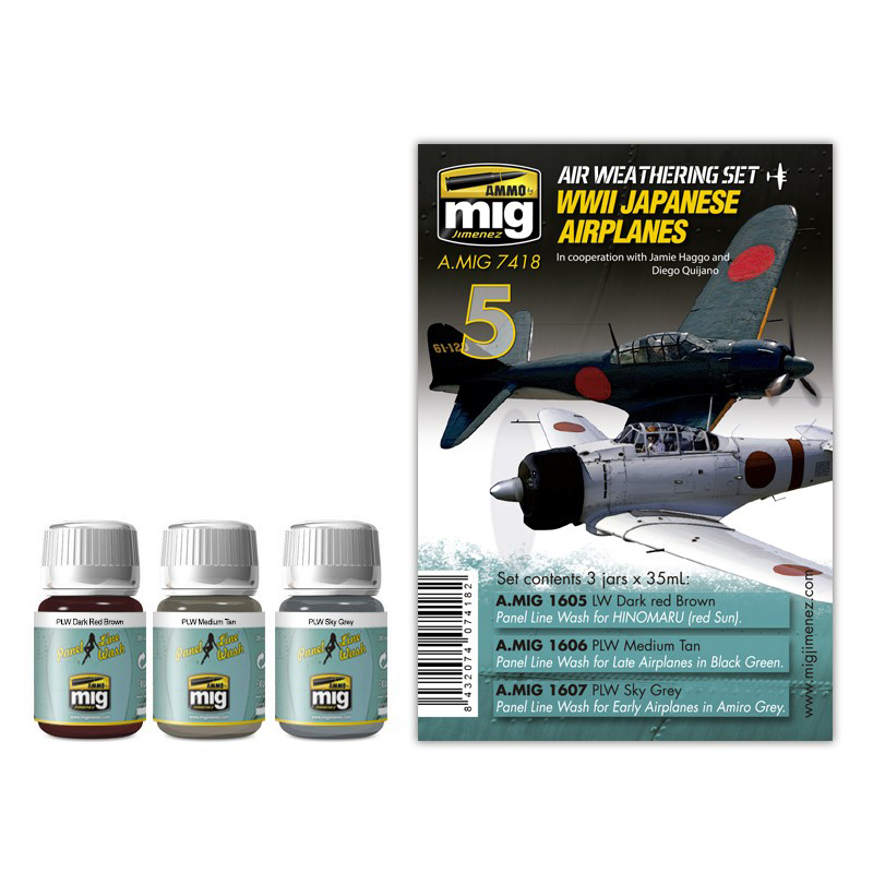 фото Набор смывок ammo mig wwii japanese airplanes amig7418