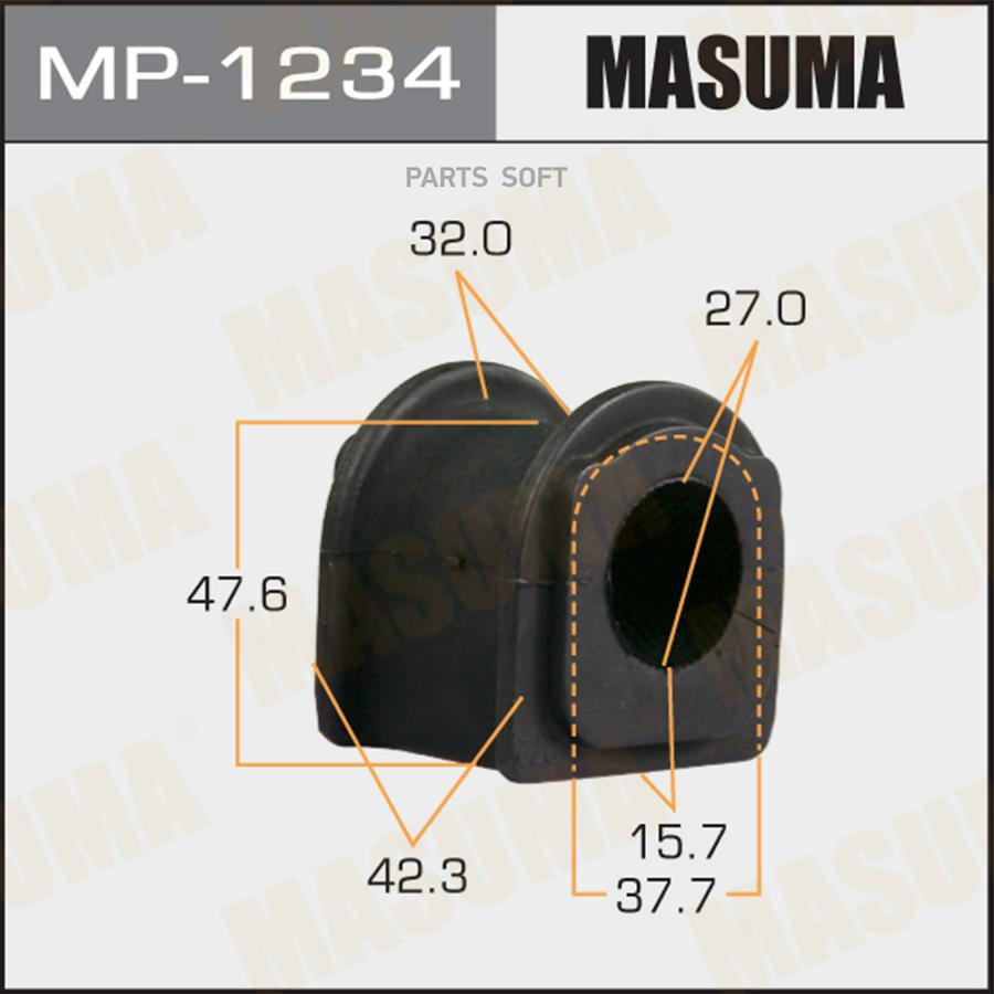 

MASUMA MP1234 Втулка стабилизатора MASUMA /front/ GS450H, IS250 / GWS191L, GSE20L [уп.2]
