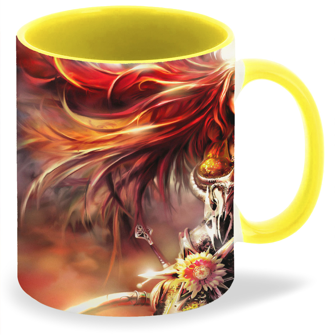 

Кружка CoolPodarok blood magic Рыжая девушка Меч Доспехи