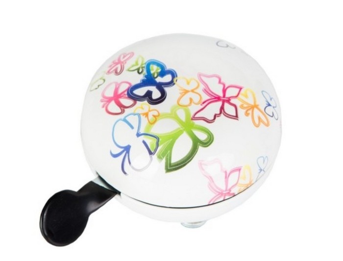 

Звонок Green Cycle GCB-1058S white butterfly