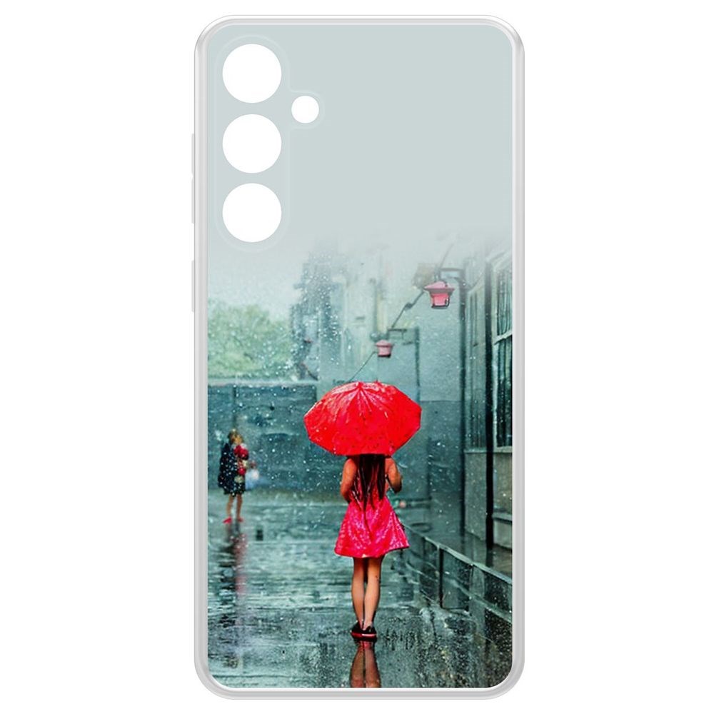 

Чехол-накладка Krutoff Clear Case Красный зонтик для Samsung Galaxy S23 FE, Прозрачный
