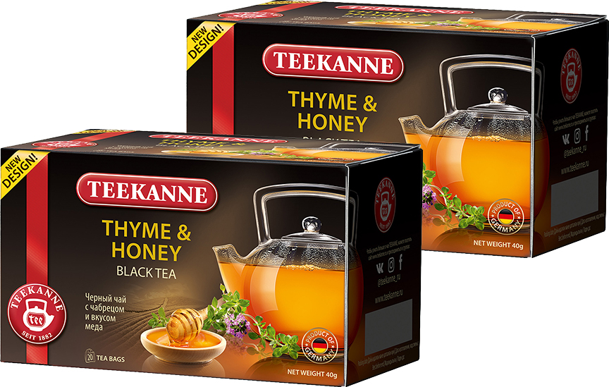 Чай черный Teekane тимьян и мед, 2 шт х 20 пак