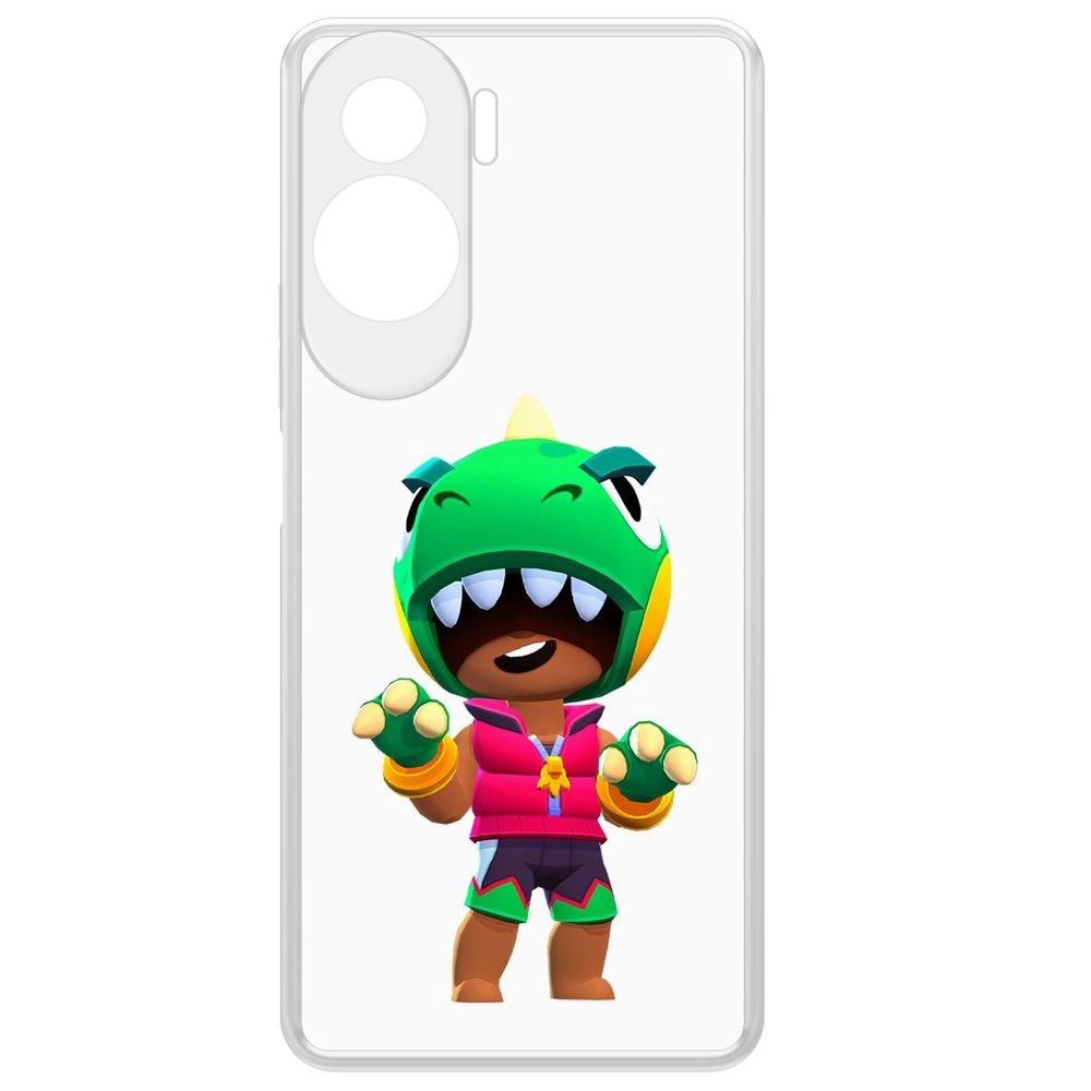 

Чехол-накладка Krutoff Clear Case Brawl Stars-Дино Леон для Honor X50i, Прозрачный