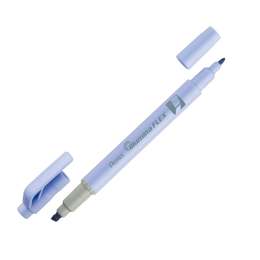 

Текстовыделитель двусторонний Pentel Illumina Flex 1-3,5мм пастельный синий SLW11P