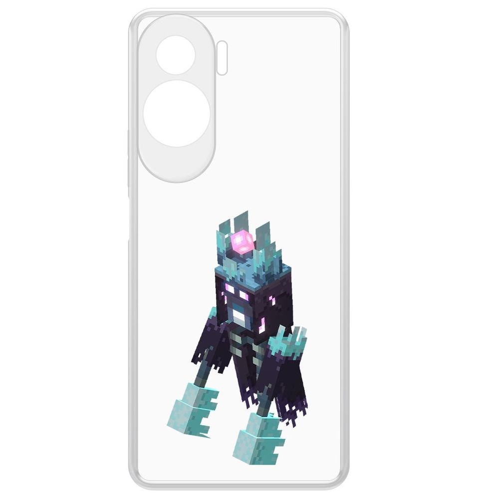 

Чехол-накладка Krutoff Clear Case Minecraft-Несчастный Призрак для Honor X50i, Прозрачный