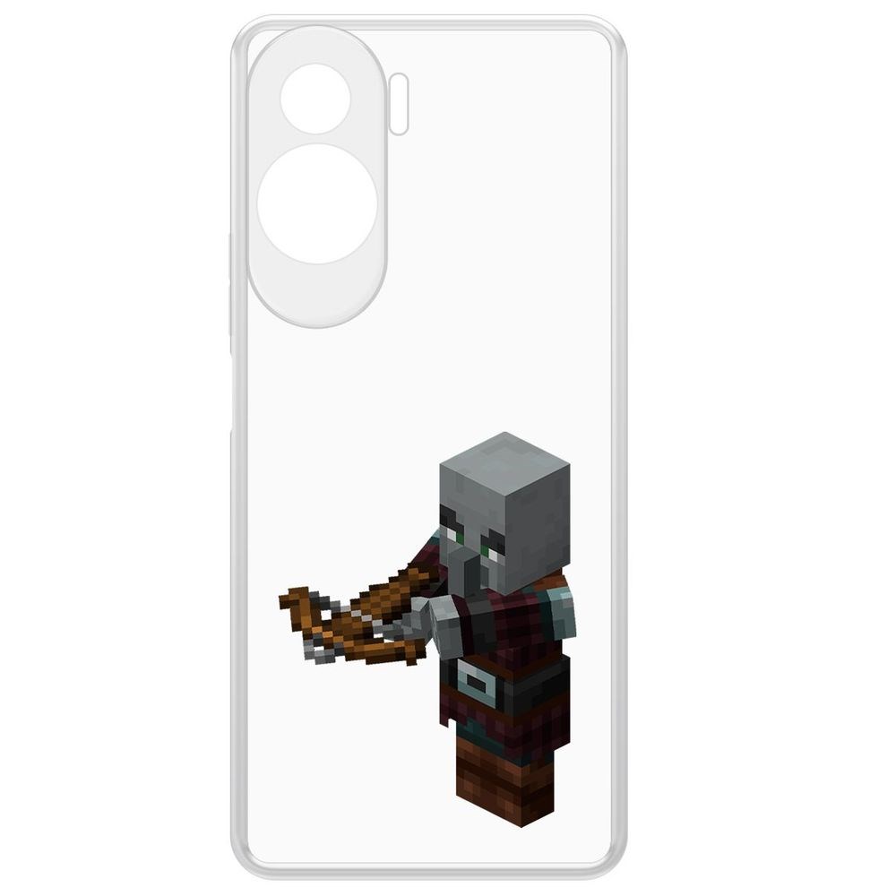 

Чехол-накладка Krutoff Clear Case Minecraft-Разбойник для Honor X50i, Прозрачный