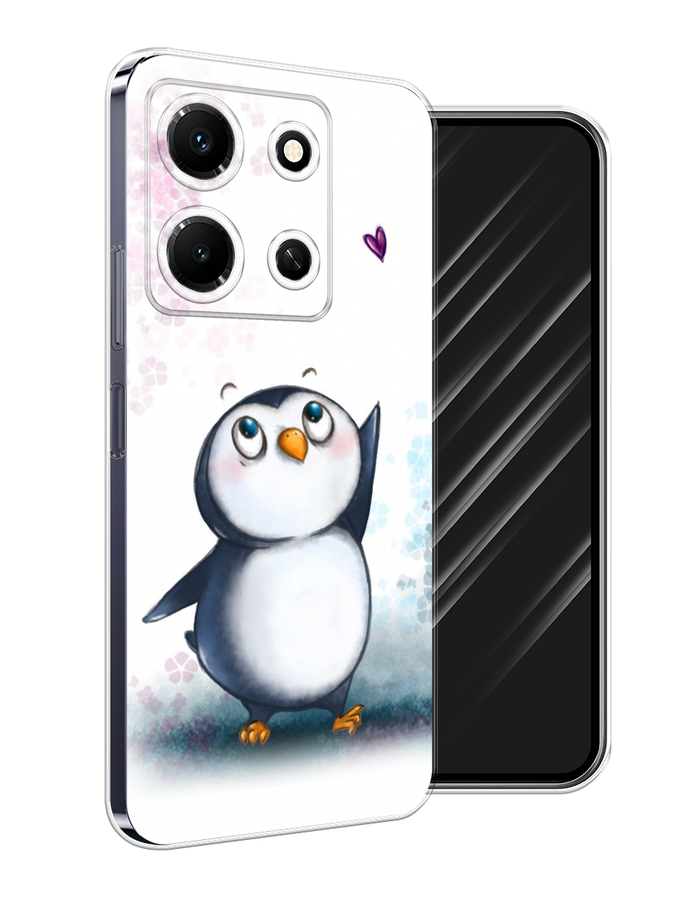 

Чехол Awog на Infinix Note 30i "Пингвин и сердечко", Белый, 3104350-1