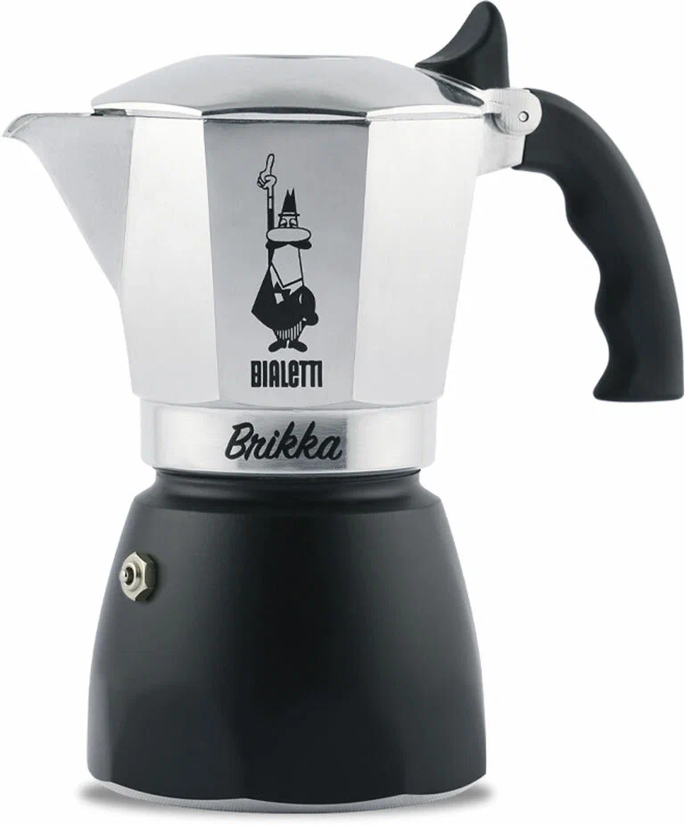 

Гейзерная кофеварка Bialetti 7314 Brikka на 4 чашки, Серебристый;черный