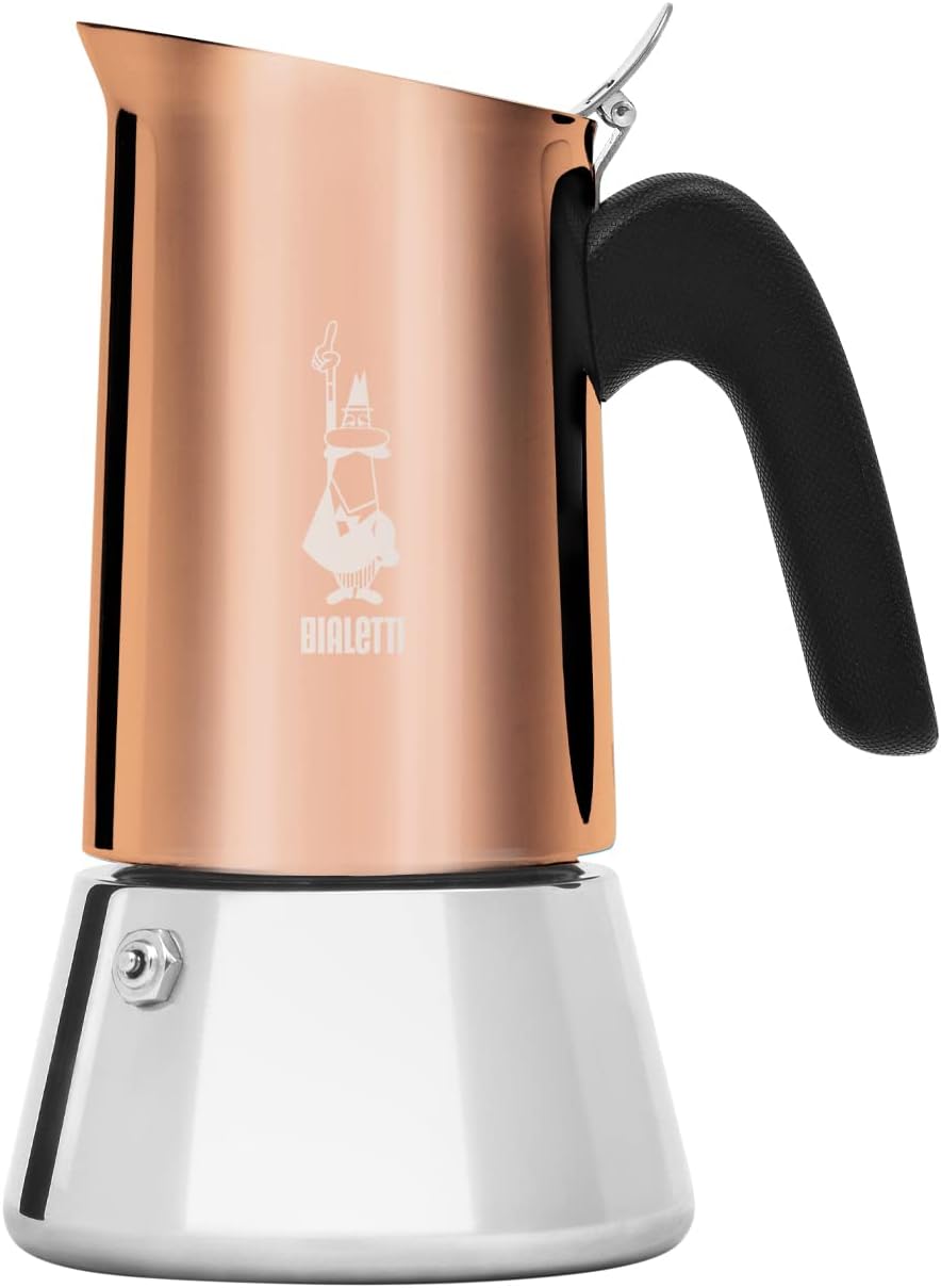 

Гейзерная кофеварка Bialetti New Venus Rame Induzione 4 чашки 7284, Золотистый