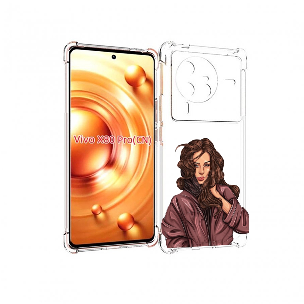 

Чехол MyPads Арт-рисунок-девушки для Vivo X80 Pro, Прозрачный, Tocco