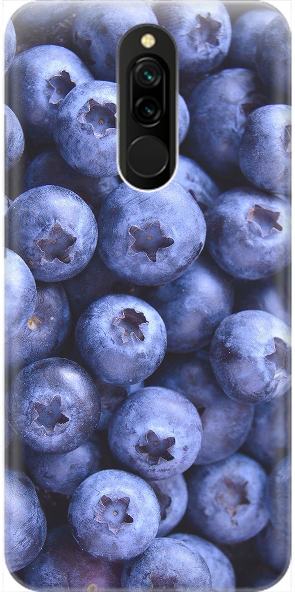 

Силиконовый чехол на Xiaomi Redmi 8 "Ягодки", Синий;фиолетовый, 2047