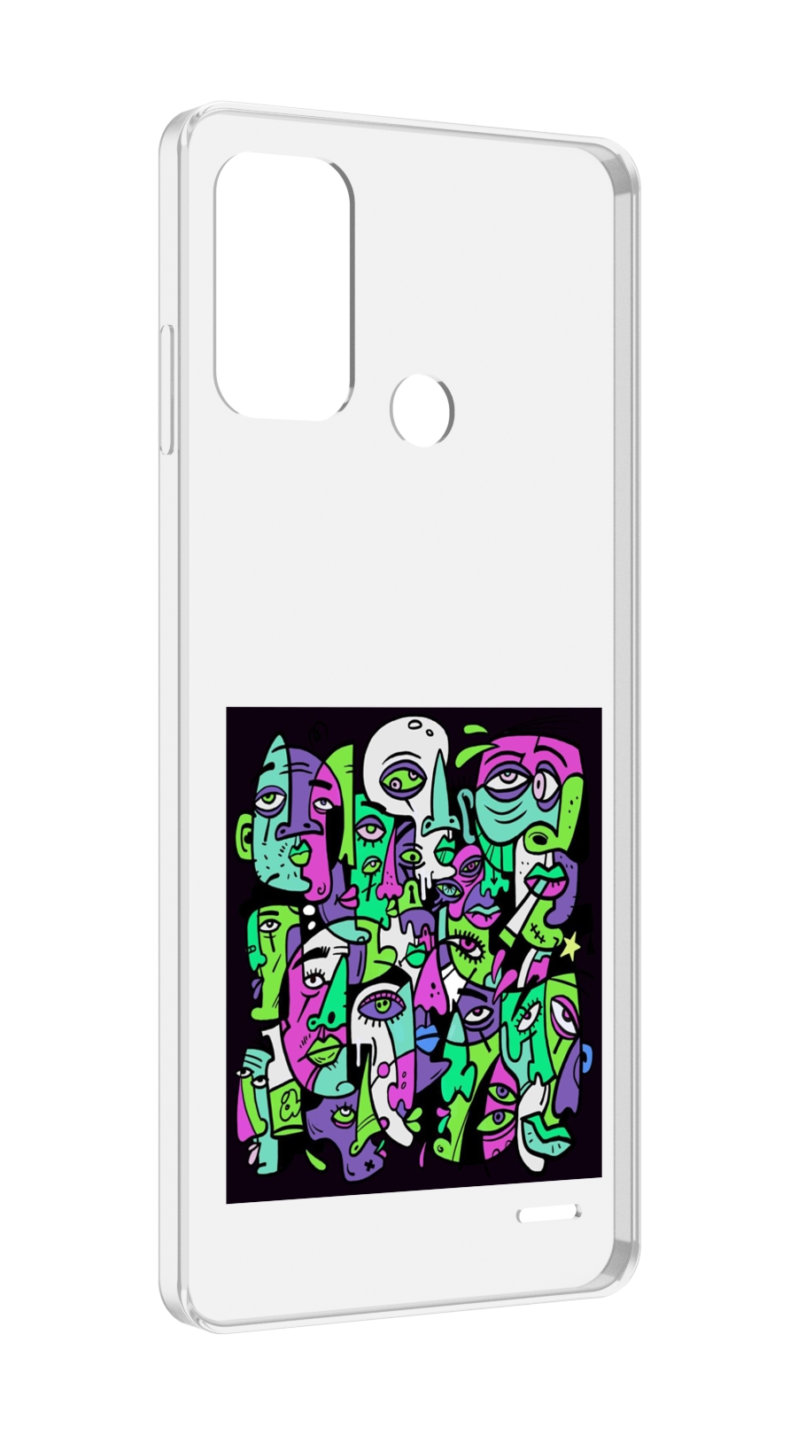 

Чехол MyPads Кривой эфир ATL для ZTE Blade A52, Прозрачный, Tocco