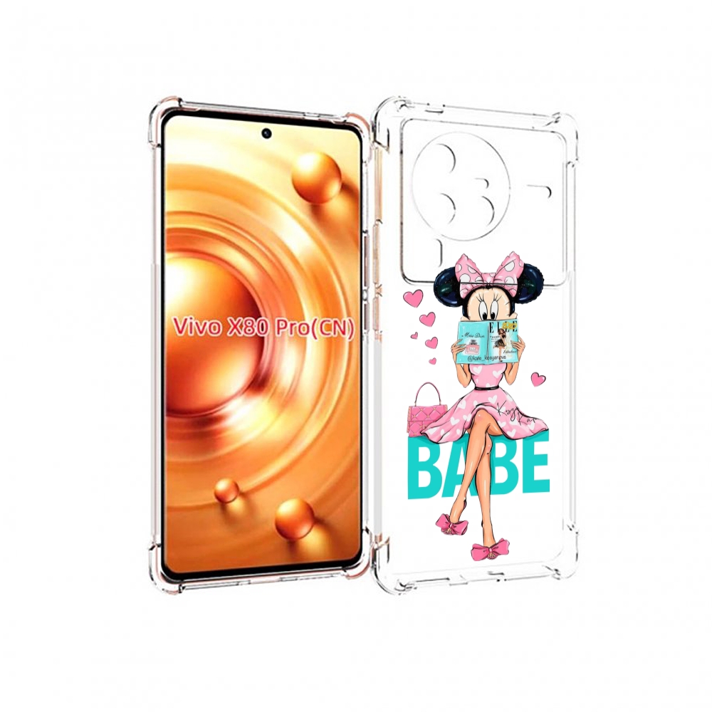 

Чехол MyPads Бейби-микки для Vivo X80 Pro, Прозрачный, Tocco