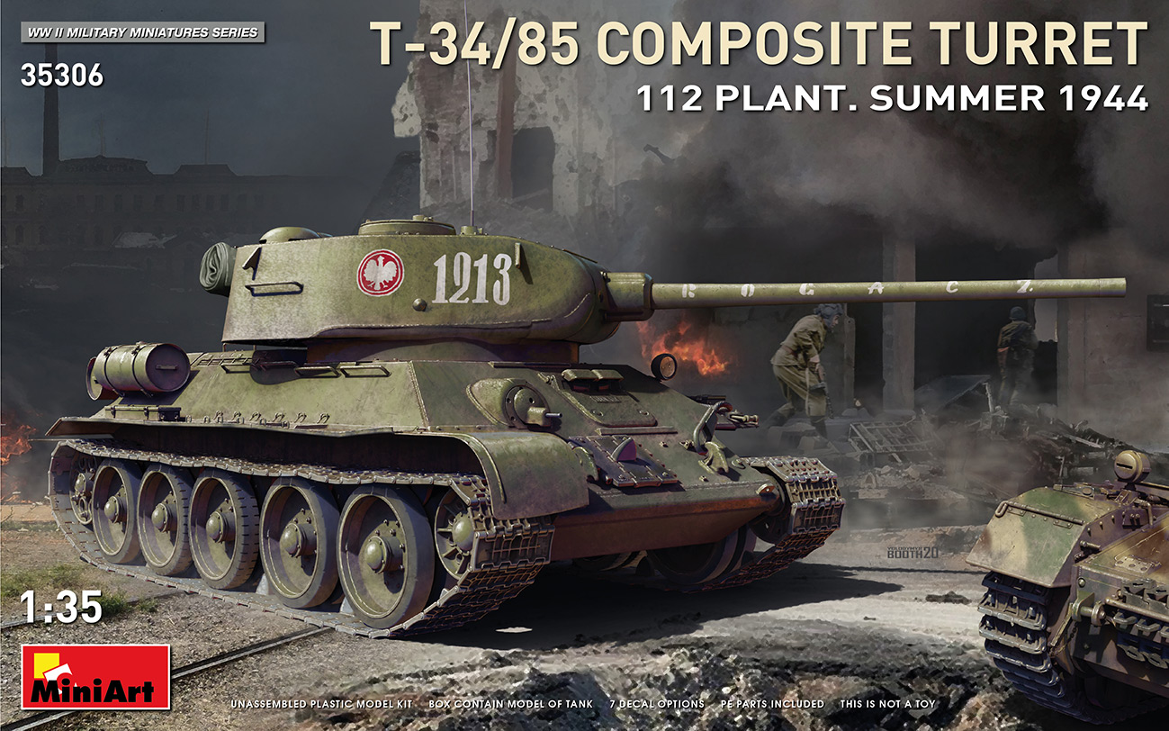 

Сборная модель MiniArt 1/35 Советский танк Т-34/85 112 35306