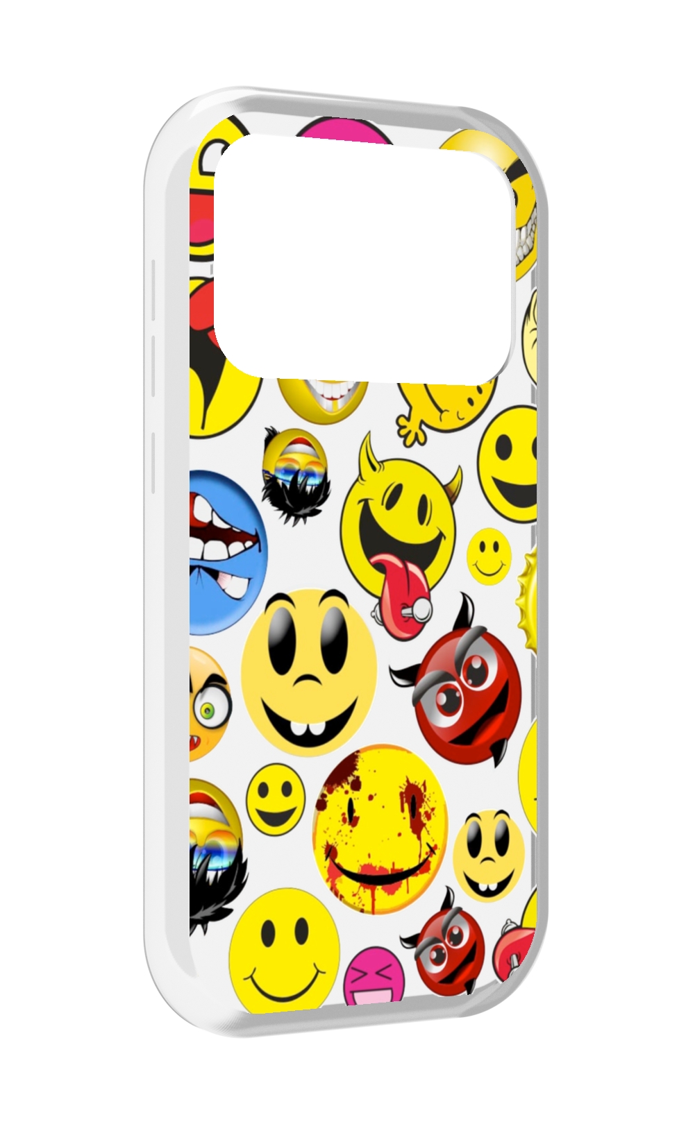 

Чехол MyPads Смайлики для Oukitel F150 Air1 Pro / F150 Air1, Прозрачный, Tocco