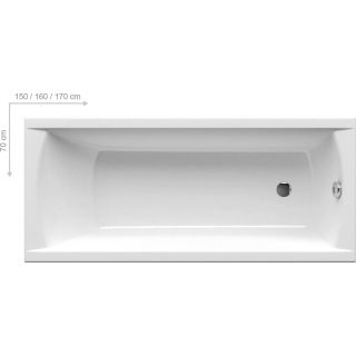 

Ванна Ravak CLASSIC 150х70см белая (ножки CY00000000 отдельно), Белый