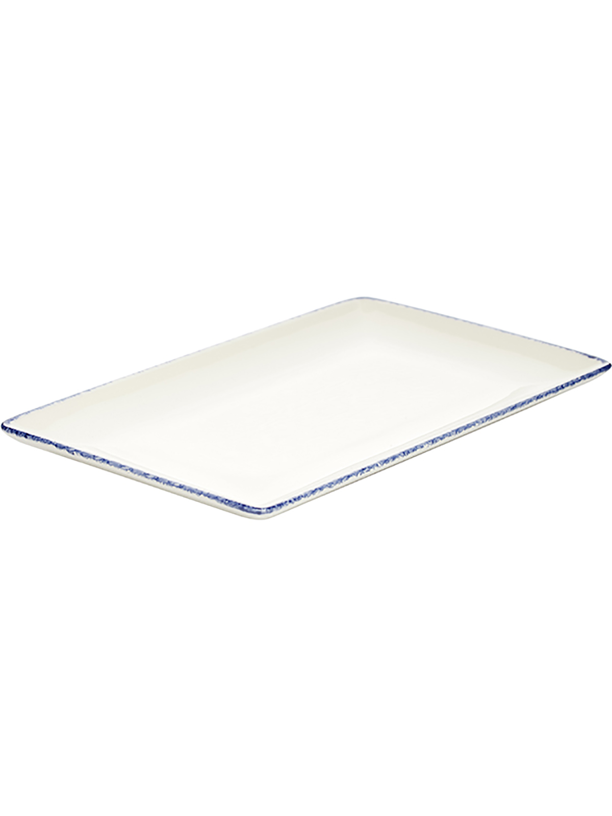 

Блюдо прямоугольное Steelite Blue Dapple фарфоровое 26x16,8 см белое