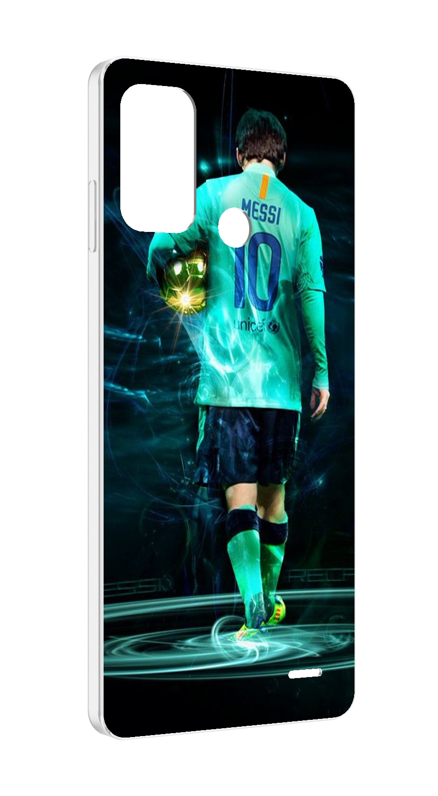 

Чехол MyPads Месси мужской для ZTE Blade A52, Прозрачный, Tocco