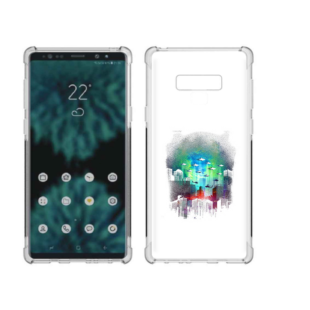 

Чехол MyPads Tocco для Samsung Galaxy Note 9 город в свечении (PT115235.598.296), Прозрачный, Tocco