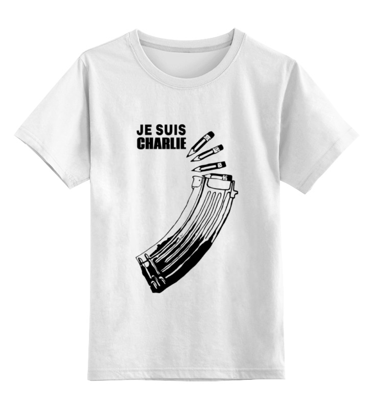 

Футболка детская Printio Je suis charlie (я шарли) цв. белый р. 164, Je suis charlie (я шарли)