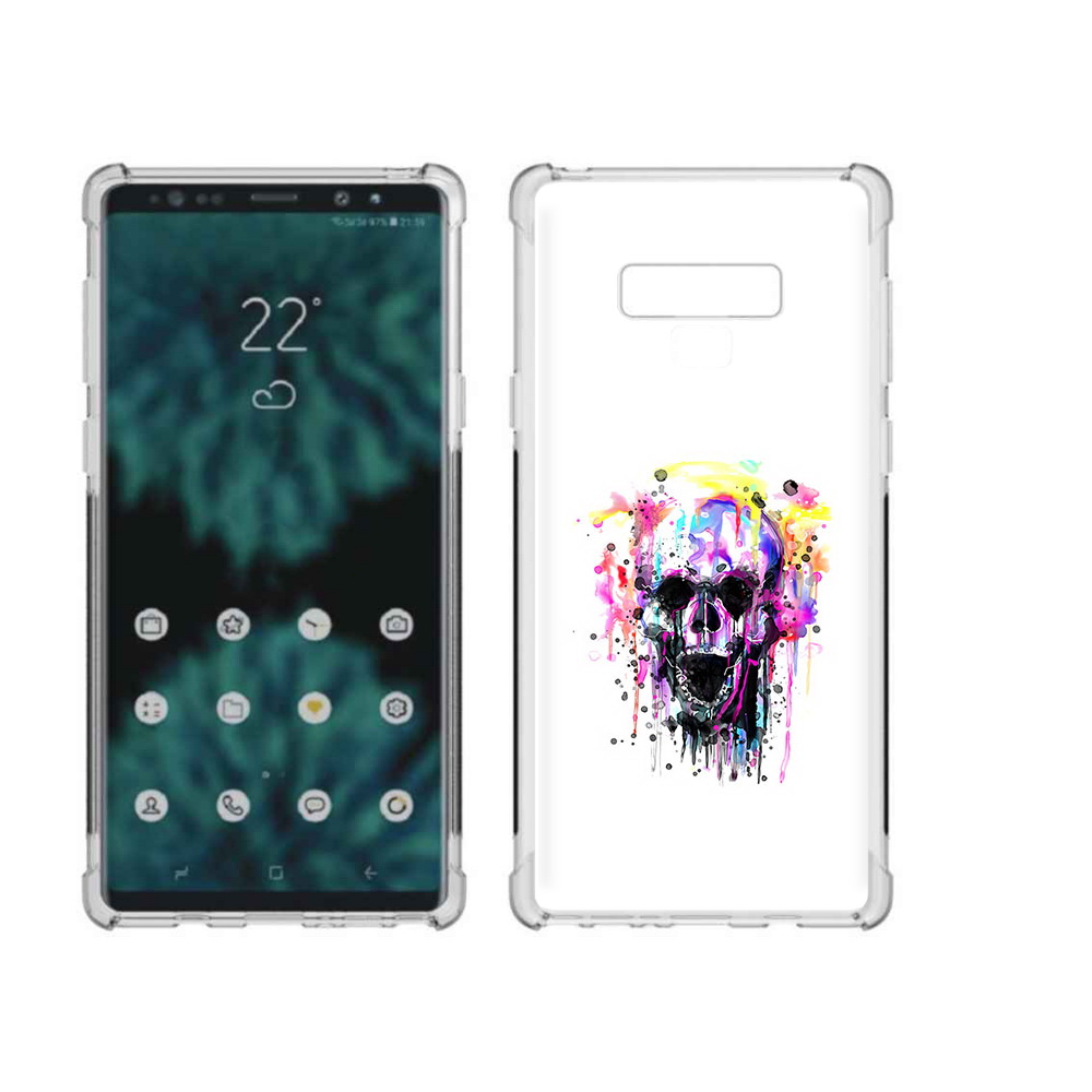 

Чехол MyPads Tocco для Samsung Galaxy Note 9 граффити череп (PT115235.598.298), Прозрачный, Tocco
