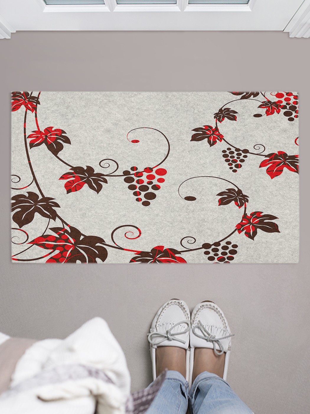 

Придверный коврик в прихожую для обуви, на резиновой основе, 75x45 см door_43179 JoyArty