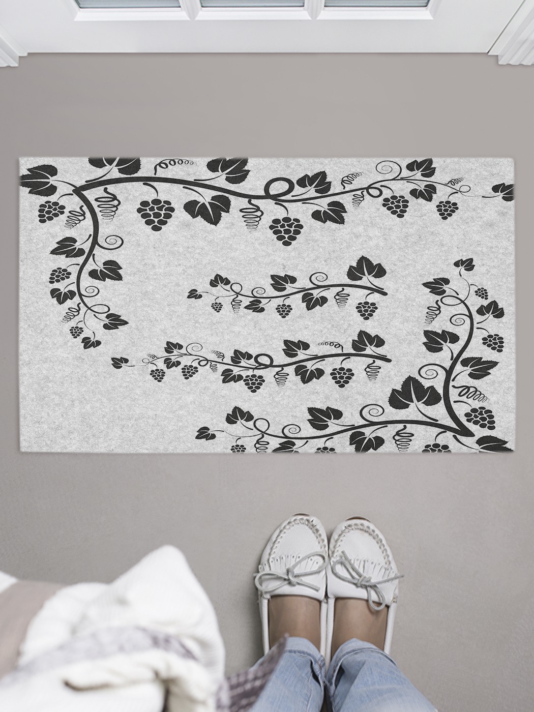 

Придверный коврик в прихожую для обуви, на резиновой основе, 75x45 см door_43183 JoyArty