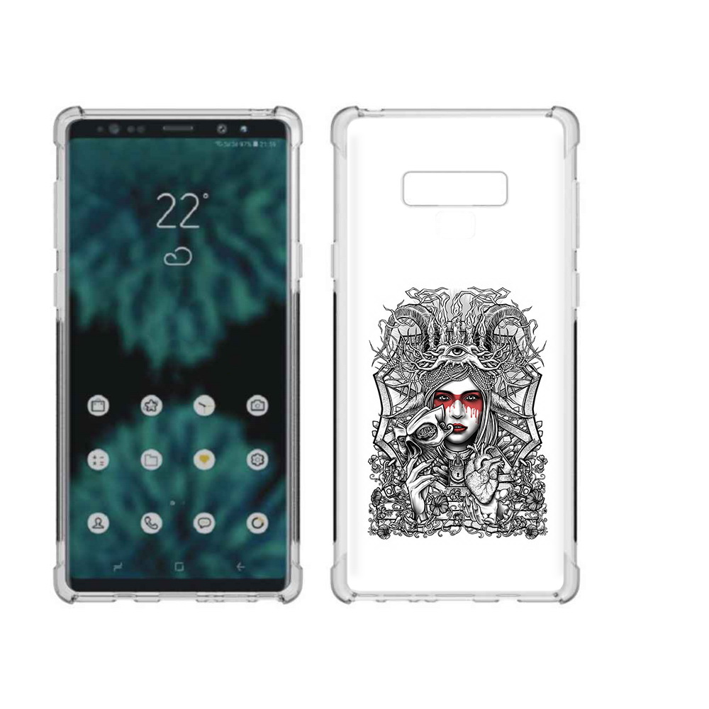 

Чехол MyPads Tocco для Samsung Galaxy Note 9 грусная девушка (PT115235.598.302), Прозрачный, Tocco