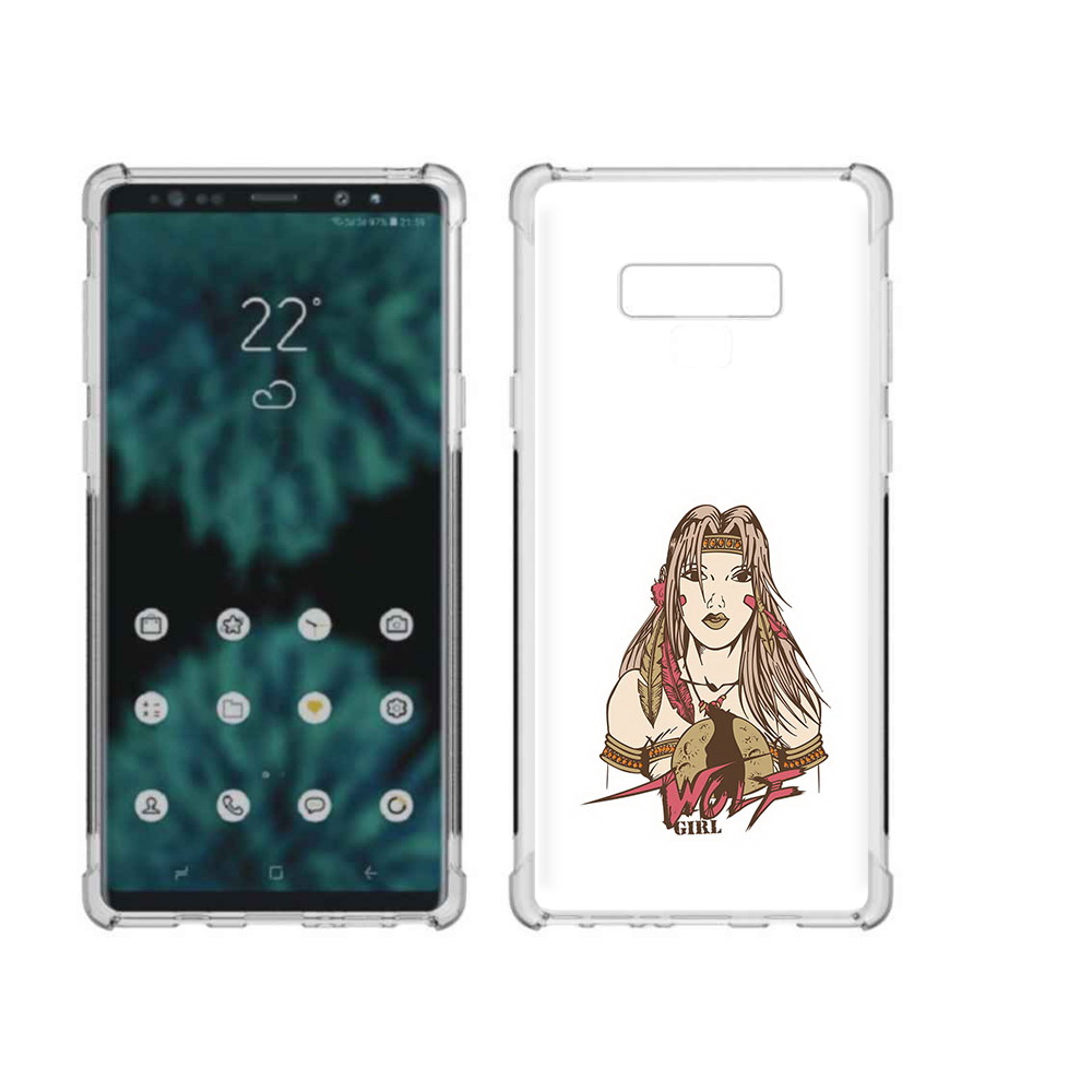 

Чехол MyPads Tocco для Samsung Galaxy Note 9 девушка волк (PT115235.598.306), Прозрачный, Tocco