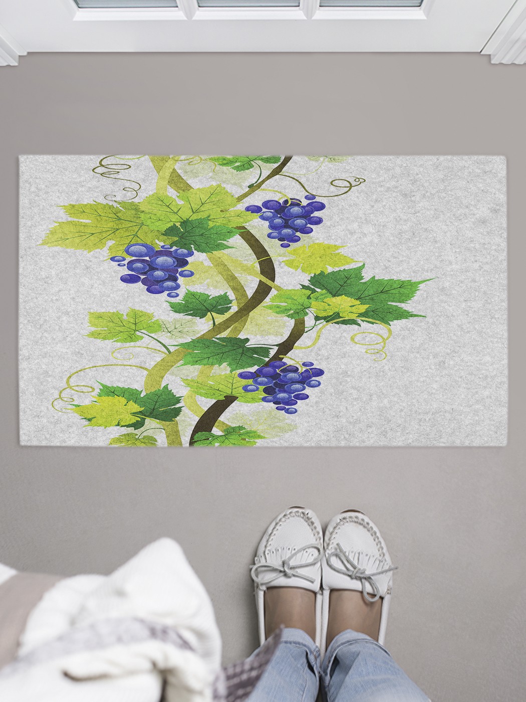 

Придверный коврик в прихожую для обуви, на резиновой основе, 75x45 см door_43188 JoyArty