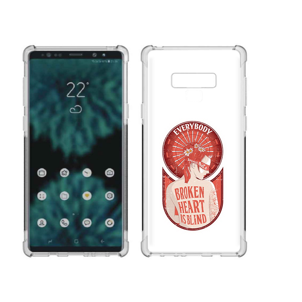 

Чехол MyPads Tocco для Samsung Galaxy Note 9 девушка разбитое сердце (PT115235.598.310), Прозрачный, Tocco
