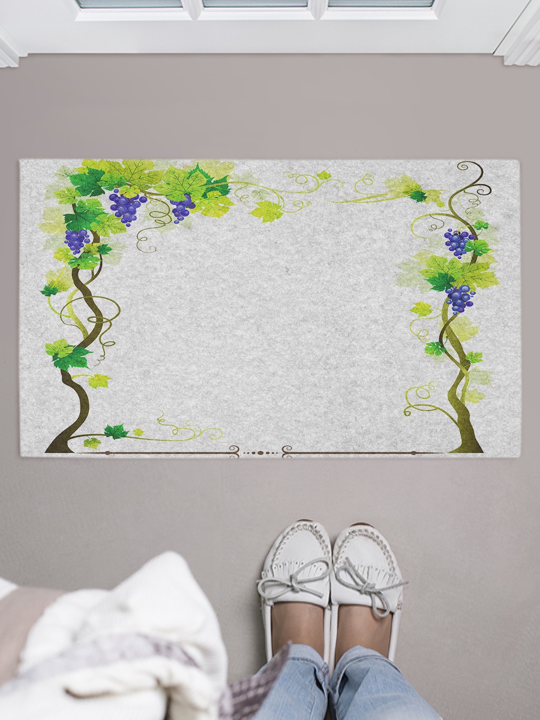 

Придверный коврик в прихожую для обуви, на резиновой основе, 75x45 см door_43196 JoyArty