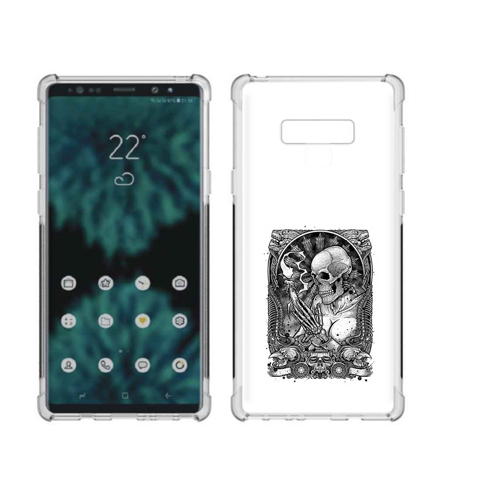 

Чехол MyPads Tocco для Samsung Galaxy Note 9 девушка скелет (PT115235.598.316), Прозрачный, Tocco
