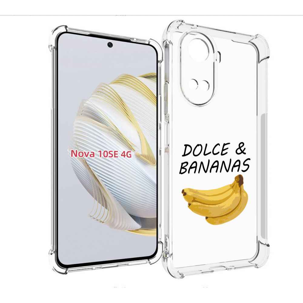 

Чехол MyPads Dolce Дольче банан для Huawei Nova 10 SE, Прозрачный, Tocco