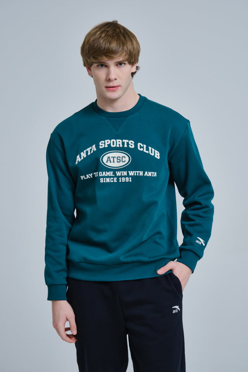 

Свитшот мужской Anta Vintage sports A-KIND FLEECE TECH 852348705 зеленый 2XL, Vintage sports A-KIND FLEECE TECH 852348705