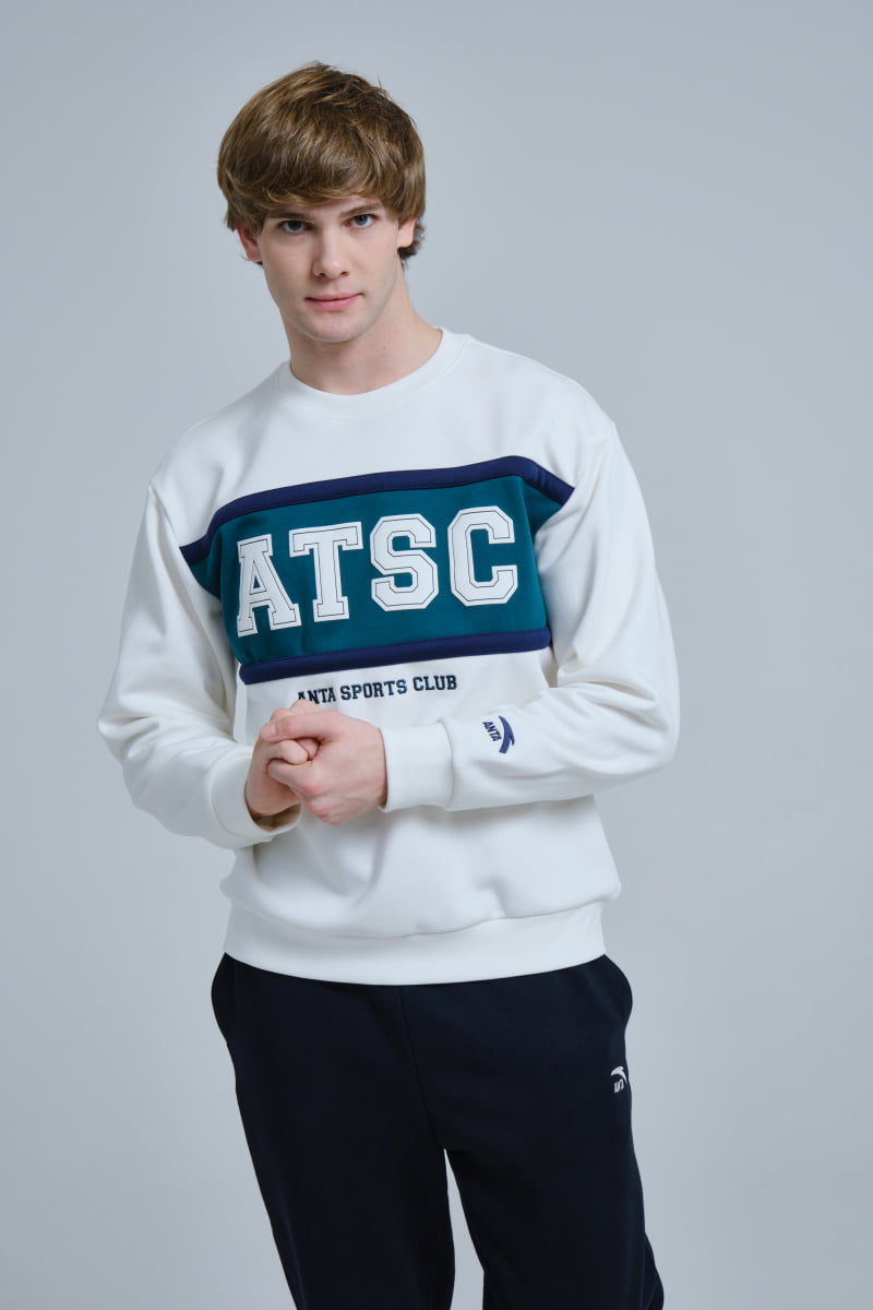 

Свитшот мужской Anta Vintage sports A-WARM 852348706 белый 2XL, Vintage sports A-WARM 852348706